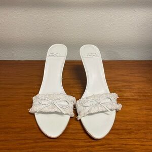Jeffrey Campbell White Women's Mule Heels